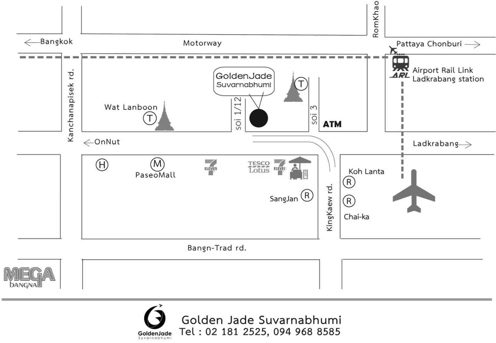 Golden Jade Suvarnabhumi Hotel Bangkok Ngoại thất bức ảnh